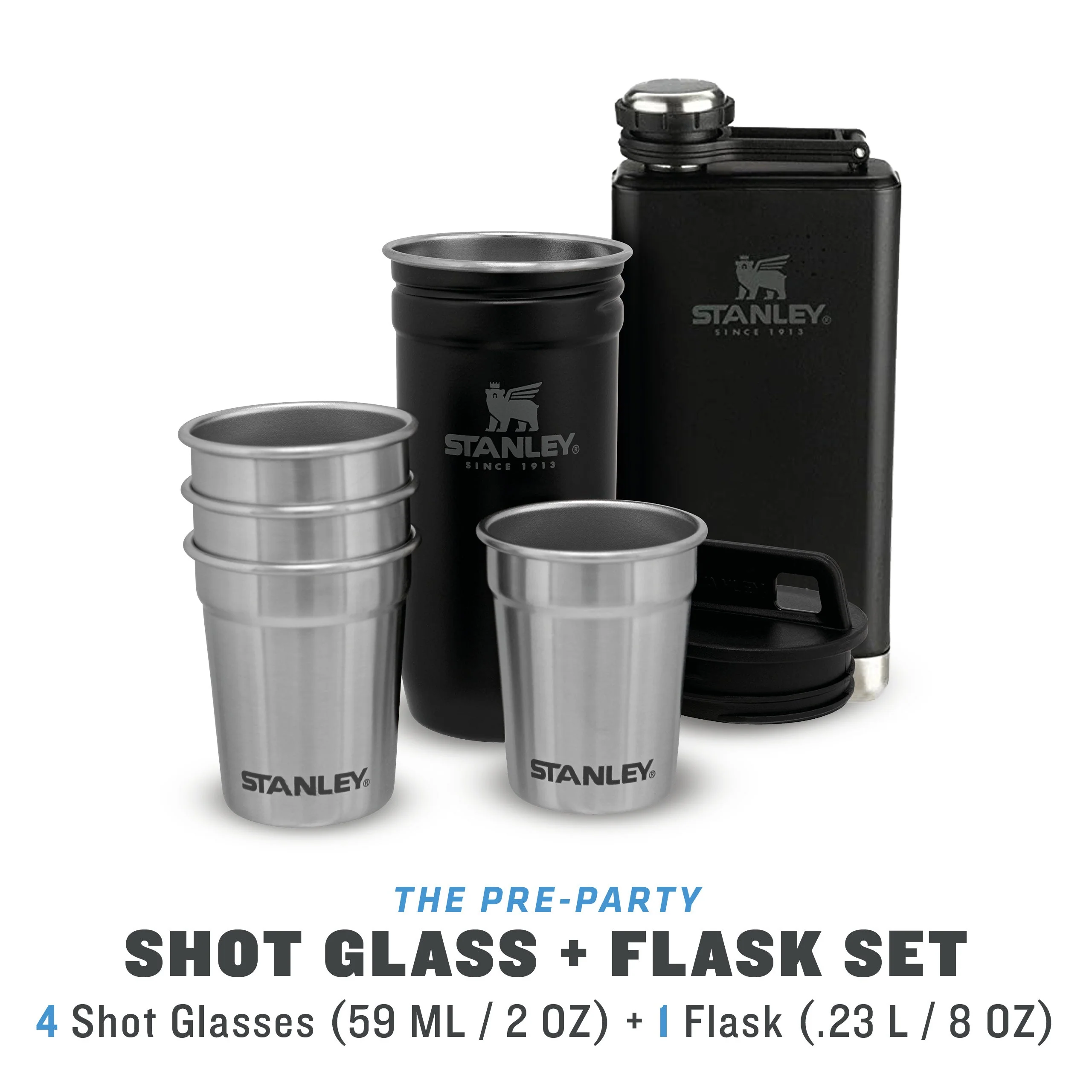 Adventure Pre-Party Shot Glass + Flask Set - Image 3